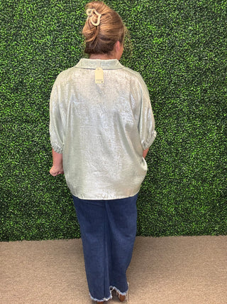 Sage Shiny Top