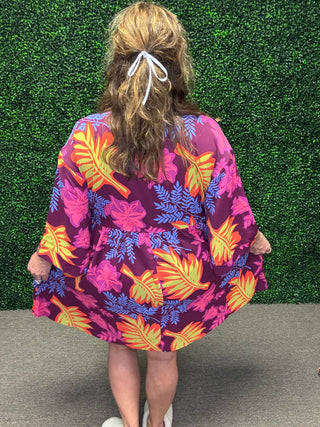 Easel Printed Twill Woven Dress