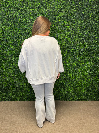 LOVE patchwork pullover by Easel