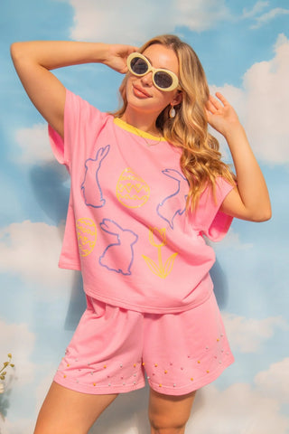 Grace+Emma Sequin Easter Top