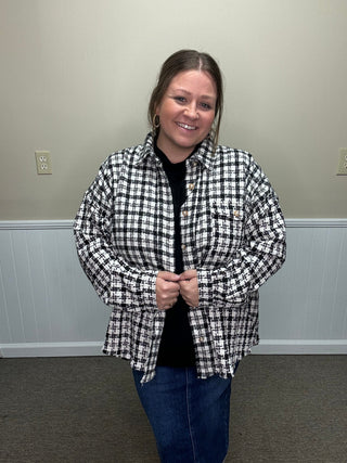 Chanelesque Tweed Shacket