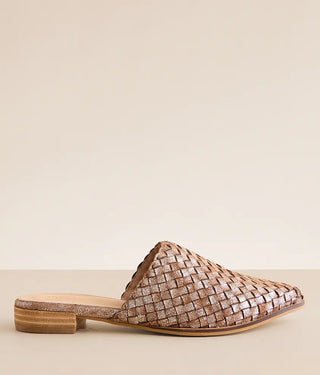 Alice Woven Leather Slip On Flats
