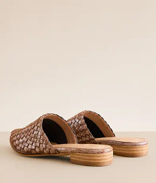 Alice Woven Leather Slip On Flats