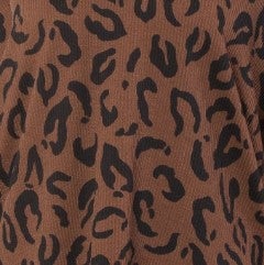 Brown and Black Animal Print Top