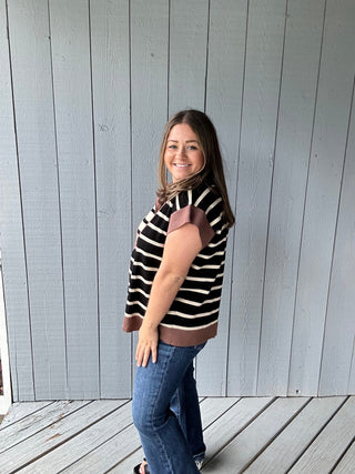 Tri Color Quarter Zip