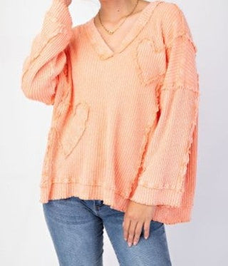 Peachy Hearts Top