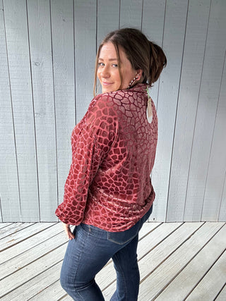 Rosey Velvet Shirt by Umgee