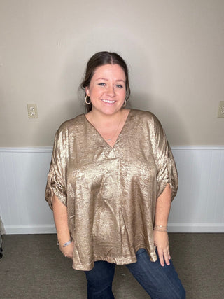 Golden Beauty Blouse Plus
