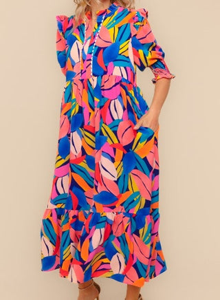 The Petals & Peach Dress