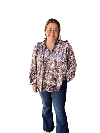 Roses Velvet Top