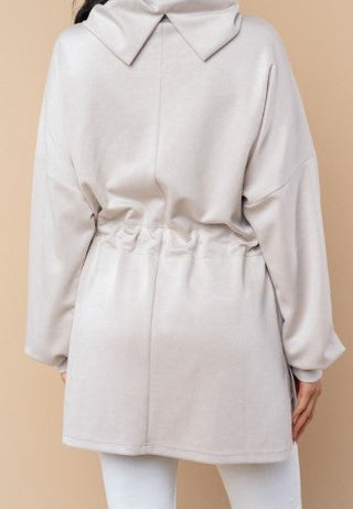 Mock Neck Athleisure Pullover