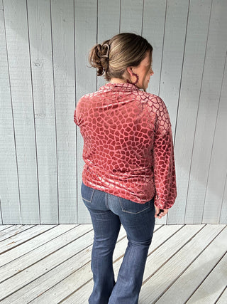 Rosey Velvet Shirt by Umgee