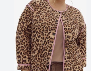 Leopard Quilted Plus Exclusive Jacket