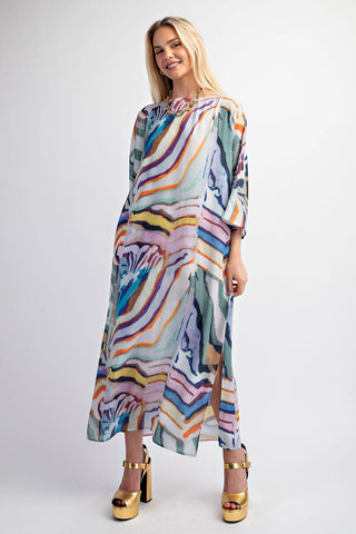 Gigio Watercolor Maxi Dress