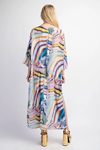 Gigio Watercolor Maxi Dress