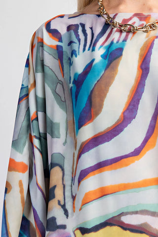 Gigio Watercolor Maxi Dress