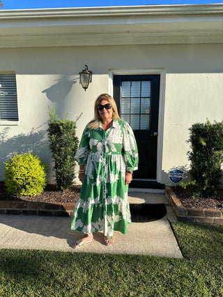 Blooming Green Dress