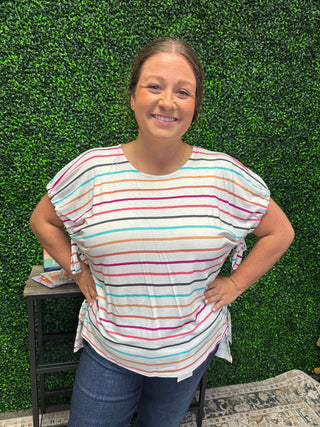 Mila Bow Stripe Top