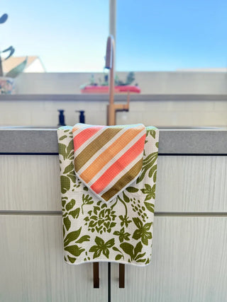 Double Sided Hand Towel and Washcloth Set