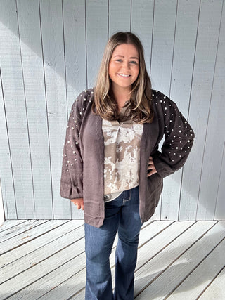 Marbled Metallic Blouse