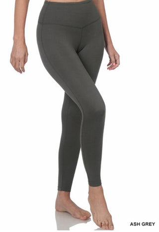 Brushed Leggings Wide Panel Top by Zenana