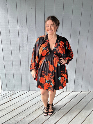 Fire and Ice Mini Dress by Entro