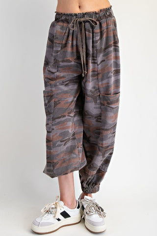 Camo Knit Cargo Joggers