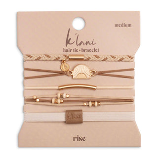 K’Lani Rise hair tie and bracelet set
