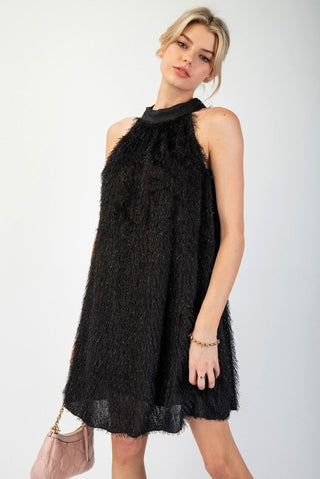 Easel Mohair Halter Dress