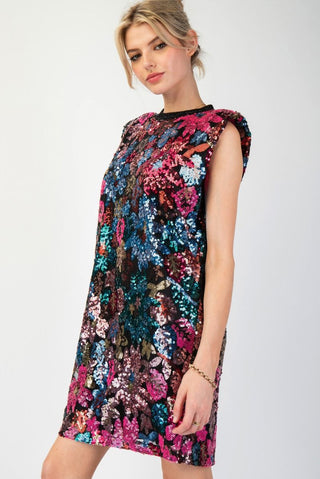 Easel Sequin Mini Dress