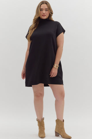 Black Staple Mini Dress by Entro