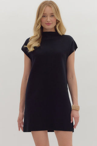 Black Staple Mini Dress by Entro
