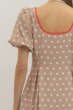 Entro Polka Dot Midi Dress