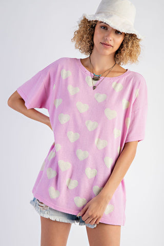 Easel Heart Printed Tee