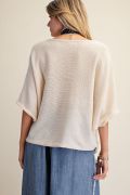 Easel Boatneck Knitted Sweater