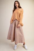 Easel Boatneck Knitted Sweater