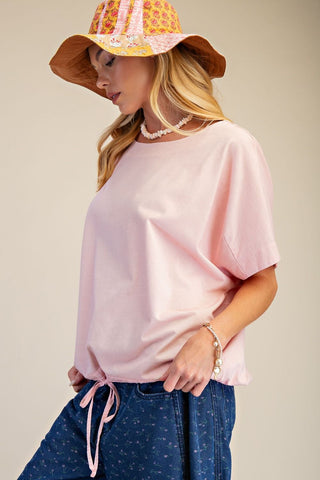 Easel Mineral Washed Knit Top