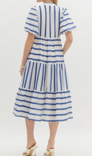 Striped Midi Dress