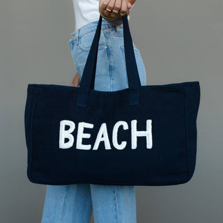 Navy Beach Tote