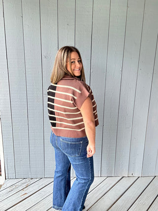 Tri Color Quarter Zip