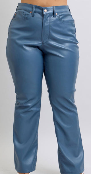 Slate Chic Faux Leather Pants