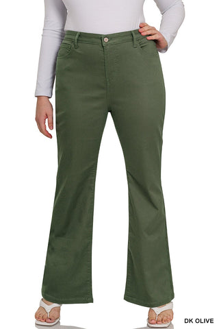 Colored Boot Cut Denim Pant
