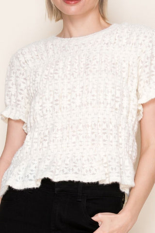Buttercream Peekaboo Top
