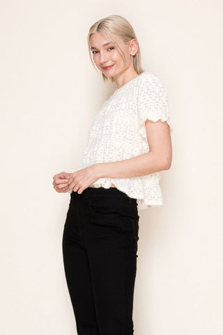 Buttercream Peekaboo Top